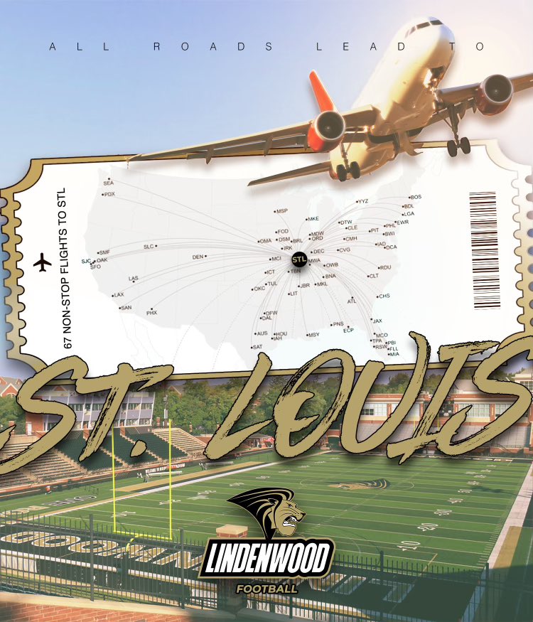 Get here from anywhere ✈️✈️ - 67 Direct Flights to St. Louis from all around the country! - Campus is 10 minutes from the airport! #LoyalToTheLoU | #CommitToTheLoU