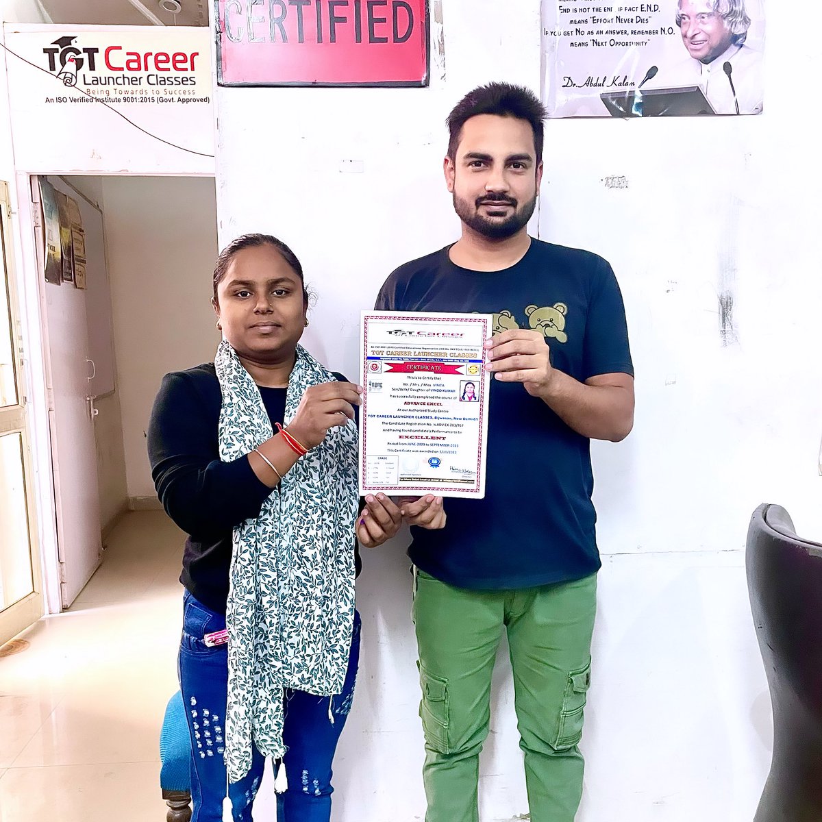 CareerTgt's tweet photo. One More Student 👩🎓 Certified By Our Institute
#tgtcareerlauncherclasses #himmithakur #certificate #certificates #certificated #certifícate #certificatecourse #certificatecourses #certificateprogram #firstcertificate #msexcel #msexceltips #computereducation #computercourse https://t.co/vBaH2fl41m