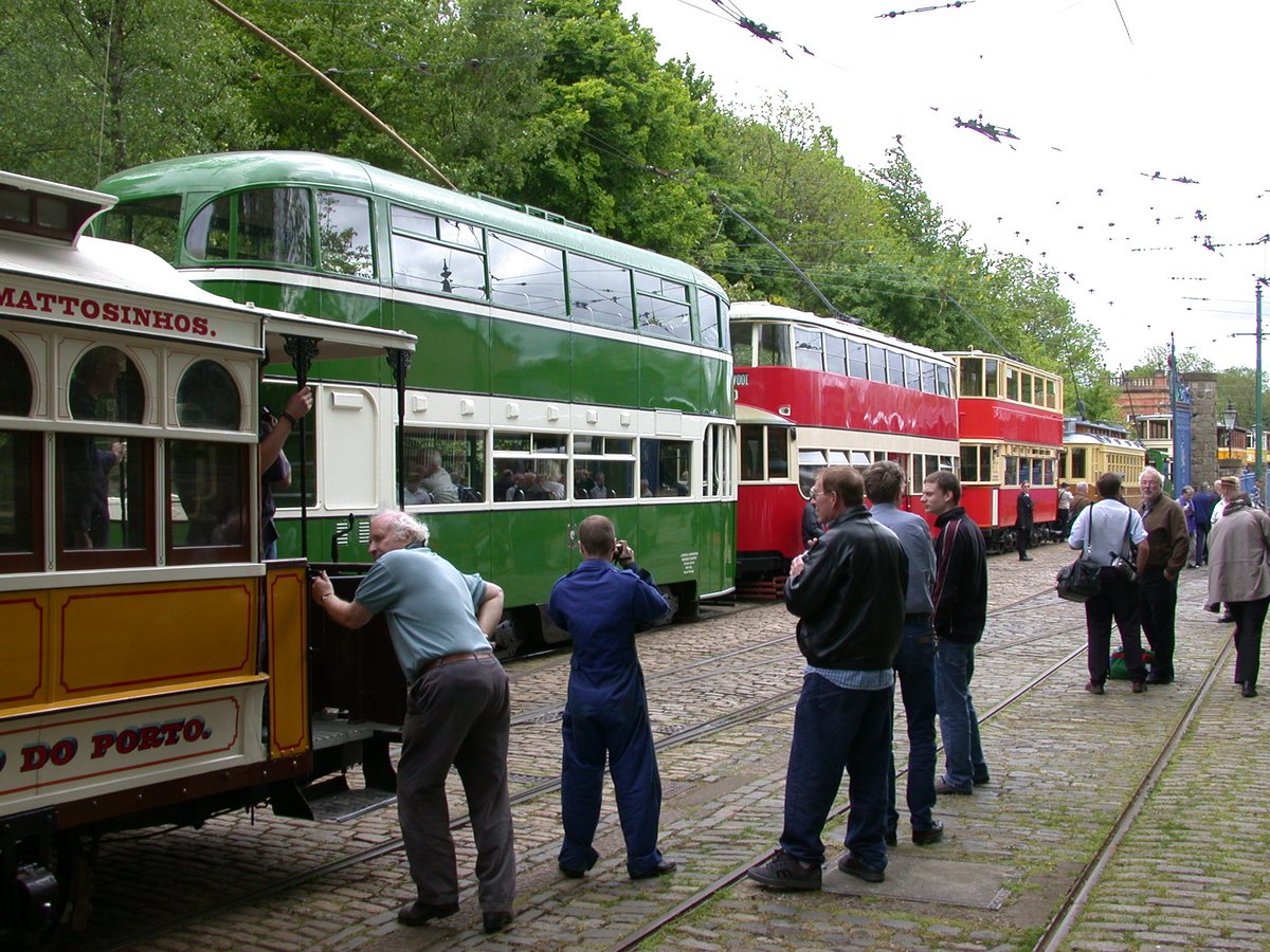 NationalTramway's tweet photo. #Today we take a look back at some #tramcar parades which have taken place during special events @CrichTramway.  We will welcome some more at our #Tram #weekend - #Electric60 #event on #Saturday  14th &amp; #Sunday 15th #September 2024. https://t.co/G742uojiu9