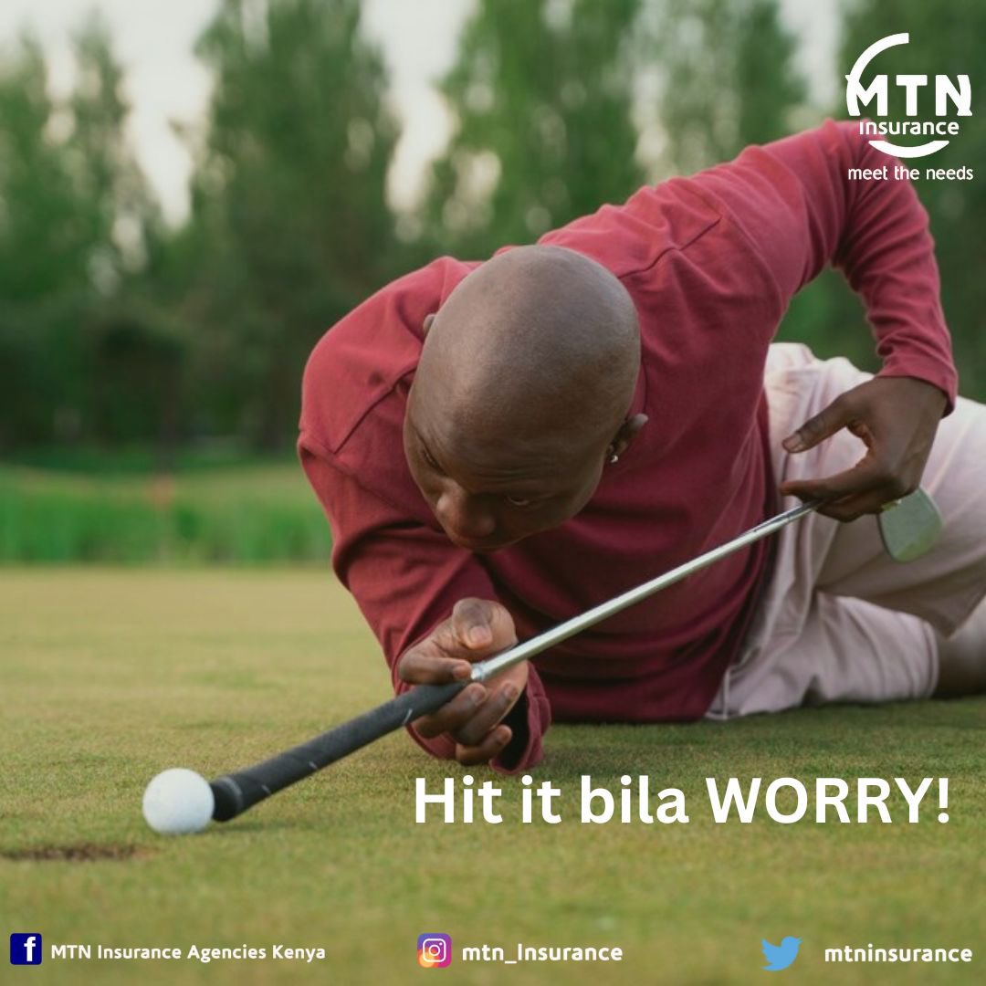 mtninsurance's tweet photo. Golfer’s insurance provides you with a cover against accidents on the golf course or within the club premises. Also covers equipment, personal liability and personal accident.
#MTNInsurance #insurance #ronoh #health #life https://t.co/YuJPGb95ve