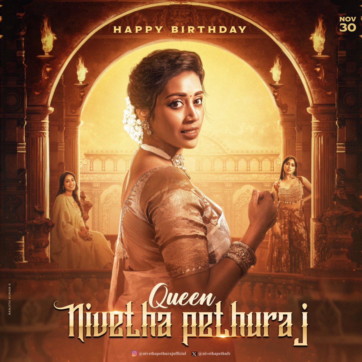 Pics2Graphics's tweet photo. Presenting Our CDP Design For Gorgeous Queen Actress @Nivetha_Tweets Birthday ❤️ 

#HBDNivethaPethuraj #NivethaPethuraj #QueenNivethaPethuraj @NivethaPethuFC https://t.co/G8DMyvjUvb