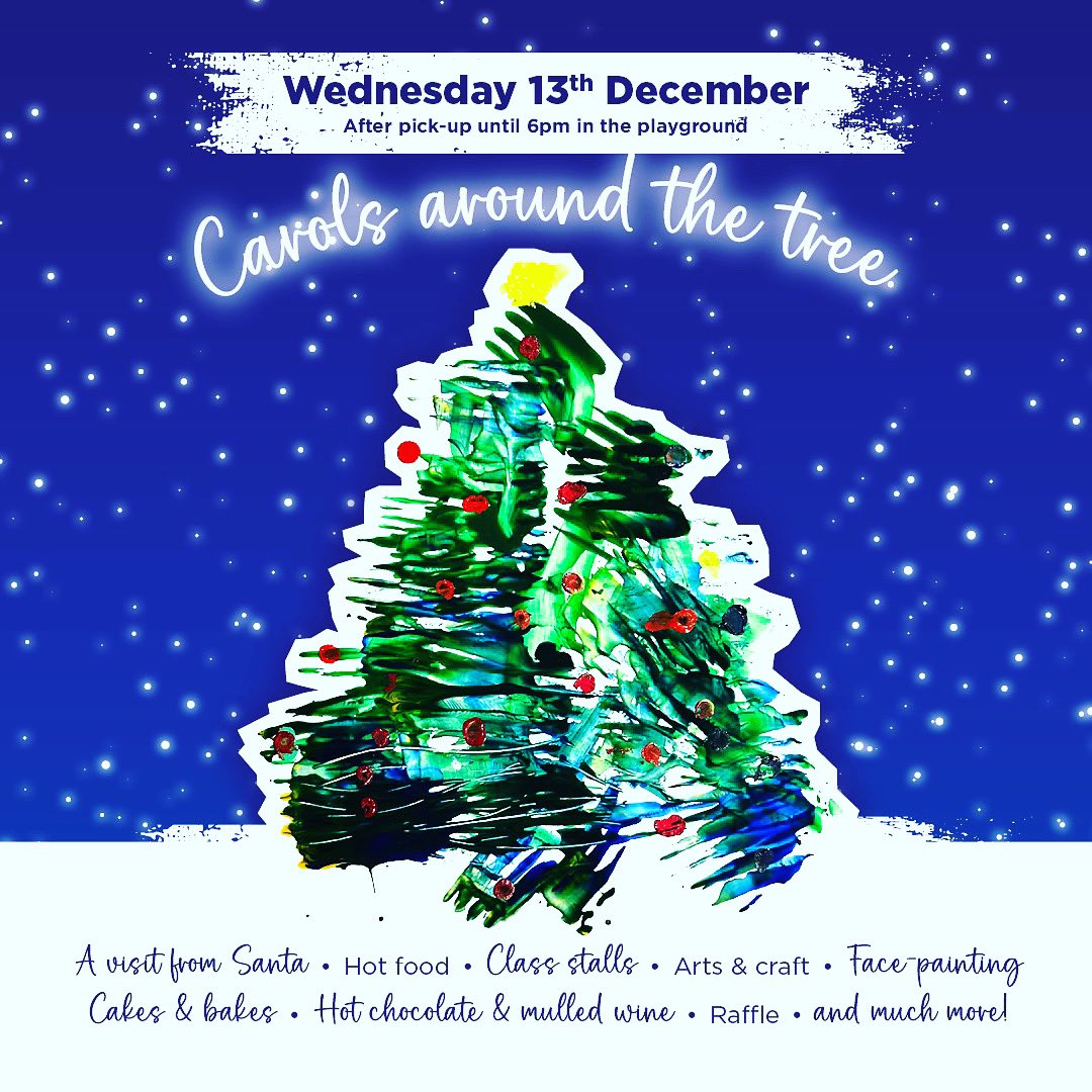 What is @ArkPriory ‘s “Carols Around the Tree”?! It’s an enchanting early evening of singing and festivities! Festive music, hot food, cakes and bakes, tombola, drinks, games, and a visit from FC himself… save the date now!