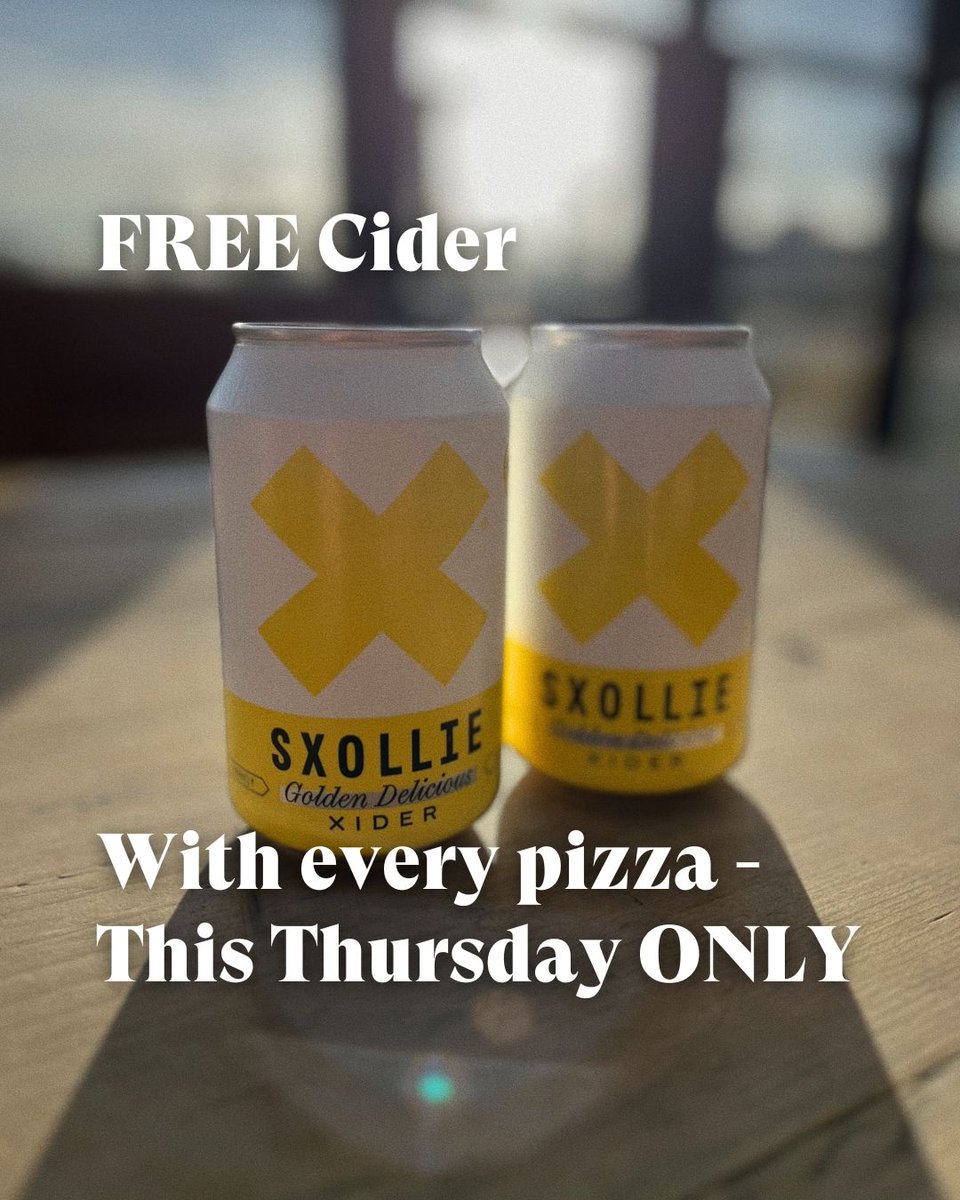 FREE cider with every pizza on Thursday 29th November (Open from 5pm)

Enjoy a can with a Neapolitan Pizza on the roof.

Winter at Netil360: Cosy interior, comfy seating, heaters, Neapolitan 🍕 &amp; Free entry | Bookings