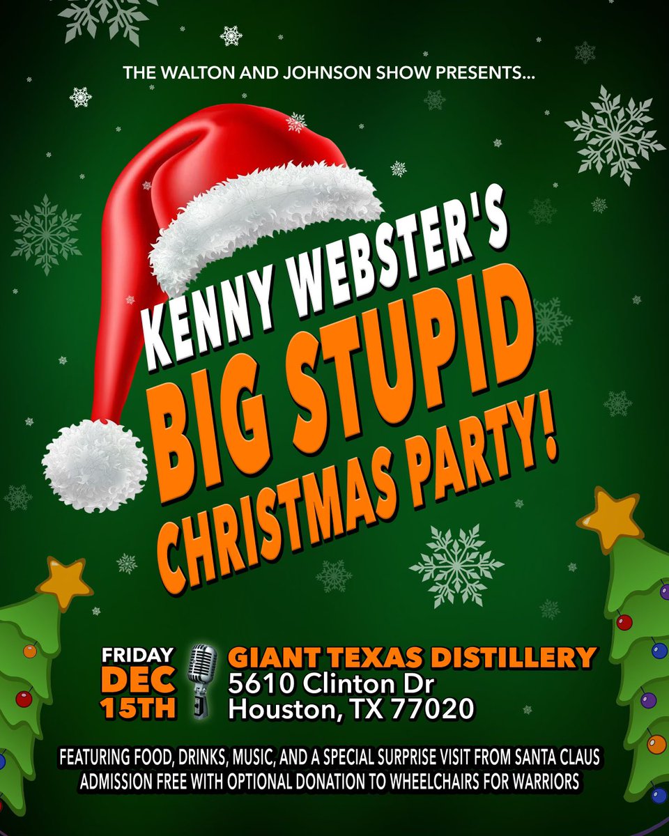 Do me a solid and share this flier - we’re throwing a big stupid Christmas party! It’s free and you’re all invited. It officially starts at 7pm!