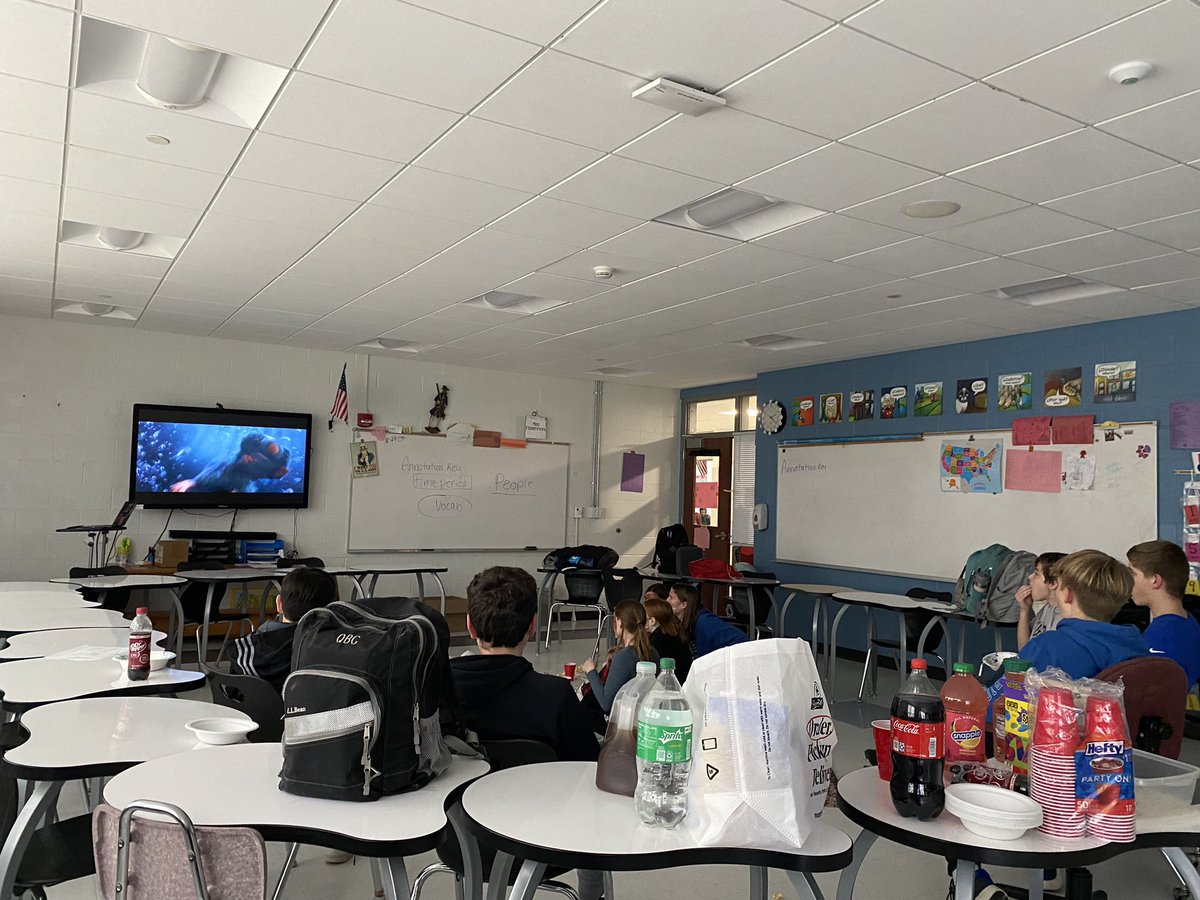 Miss_Fitz0610's tweet photo. S.A.D.D Jr High is working on self care with movies snacks and face masks! Learning to create positive destress habits. https://t.co/P98gtdqVcR