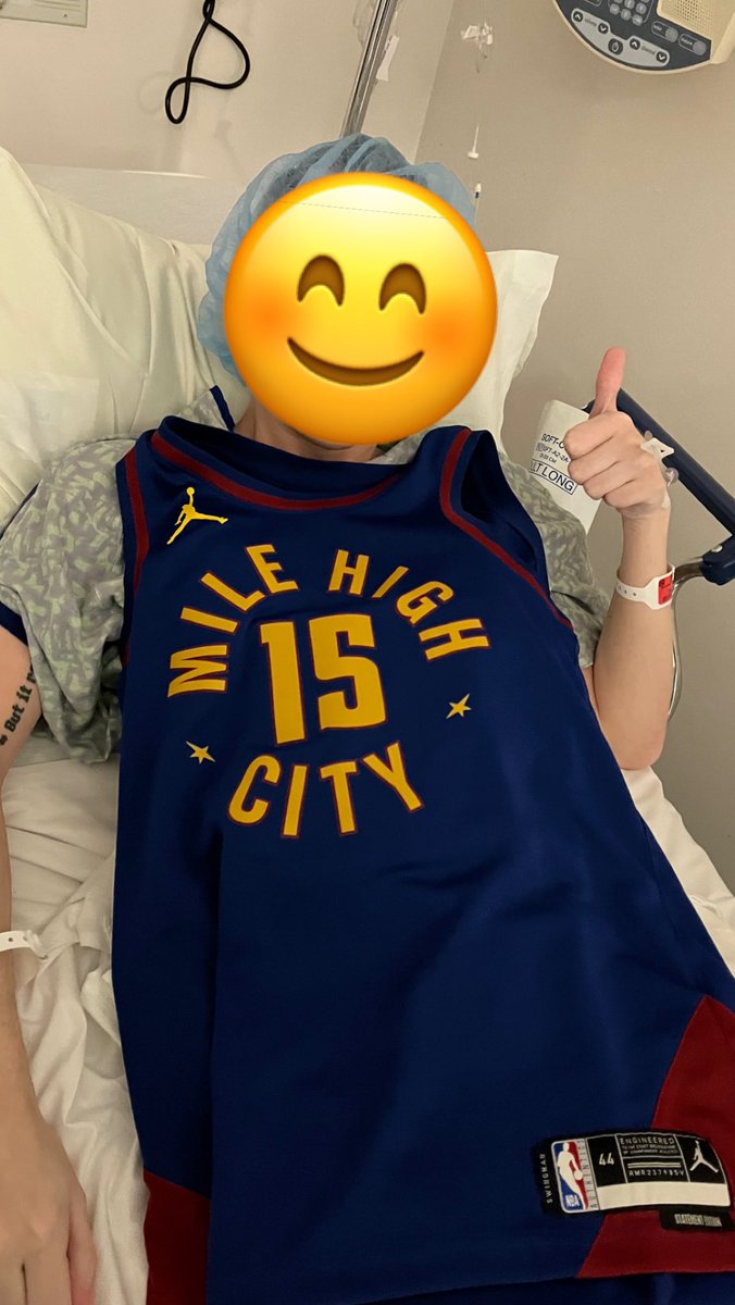BlakeMileHigh's tweet photo. About 20 minutes away from rolling back to the Operating Room to remove a benign tumor in my brain. 

Bummed that I won’t be fully “with it” for Sunday’s game, but I know that @CodyRoarkNFL, @NickFerguson_25, @SayreBedinger, and @BrandonPerna have me on the recap.

Cya on the other side, folks 🫡💯