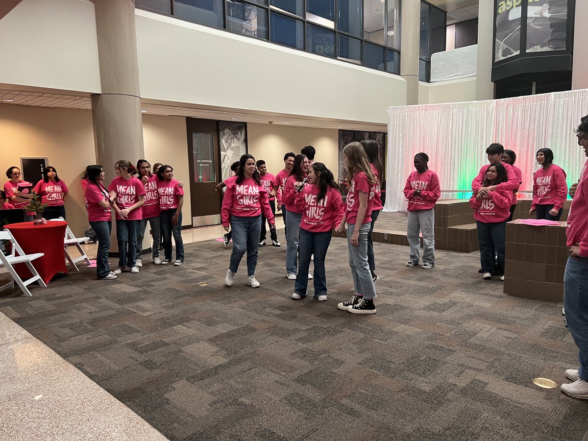 Kempner HS theatre students performed at the admin building giving us a sneak peak into their musical “Mean Girls”. This high school version of the popular movie is a new release. KHS shows are Friday & Saturday night! Great voices, dancing and energy. Kudos Kempner! Proud Supt!