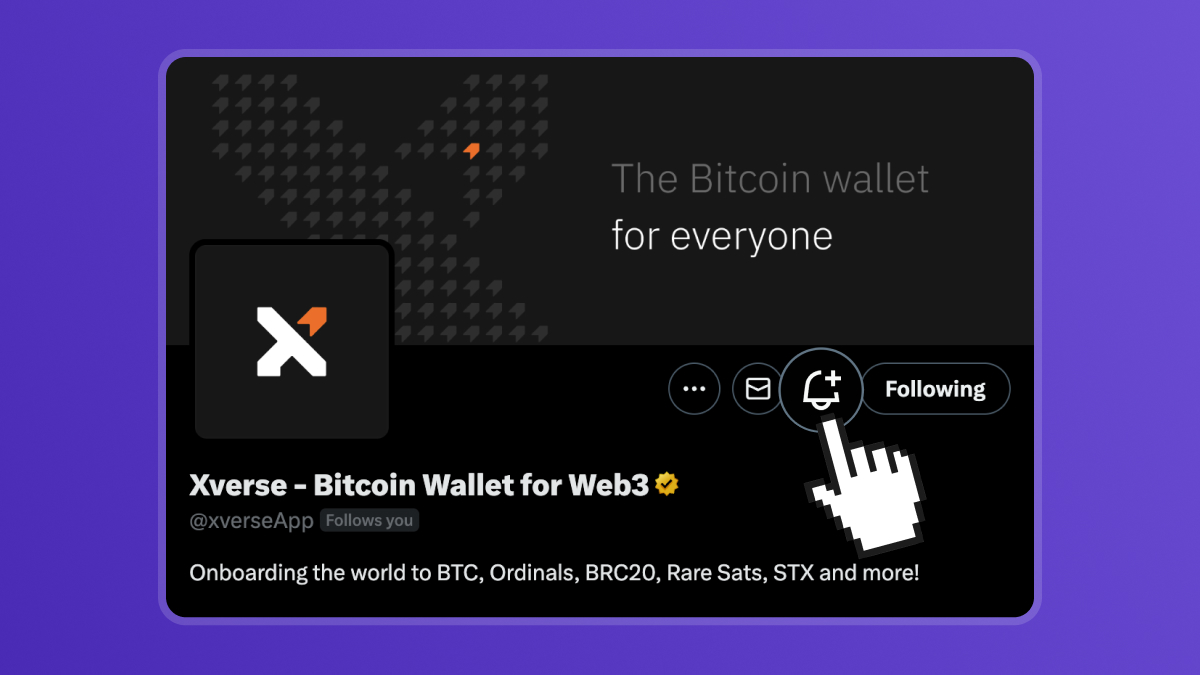 Xverse - Bank on Bitcoin tweet media