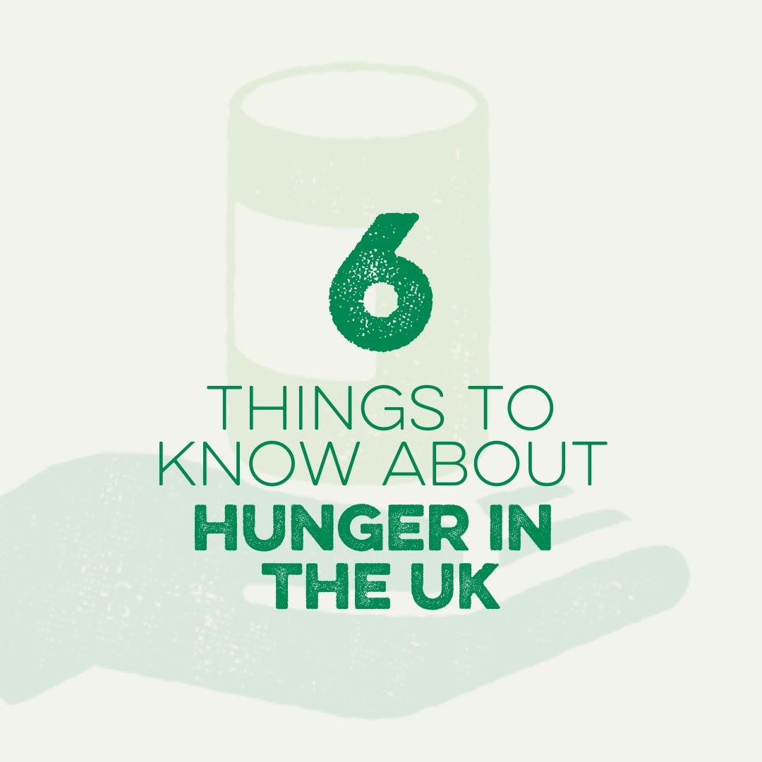 TrussellUK's tweet image. We want to end hunger in the UK.

But to make that happen, we need everyone to get behind the change that’s needed. 💚

🧵👇 Here’s 6 things to know about hunger in the UK.