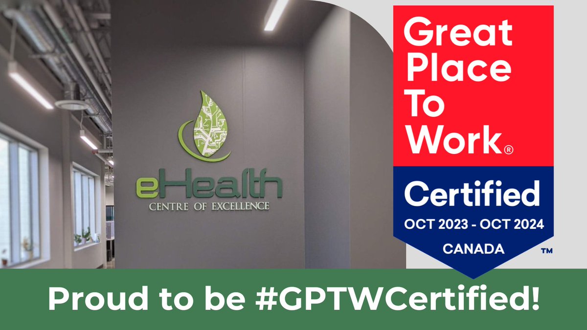 It's official! We're proud to be named a Great Place to Work-Certified #GPTWCertified company for the second year in a row! Interested in working with us? Check out our current opportunities here: ehealthce.bamboohr.com/careers