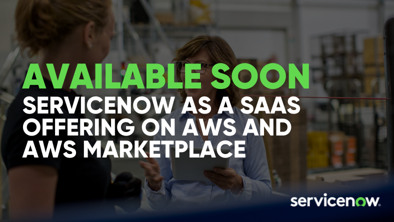 ServiceNowNews's tweet photo. Exciting announcement! @ServiceNow will be generally available as a SaaS offering powered by @awscloud in AWS Marketplace! Learn more about our Strategic Collaboration Agreement with AWS and how we’re teaming up to co-develop innovative generative AI solutions. https://t.co/nAXPt3PMCv