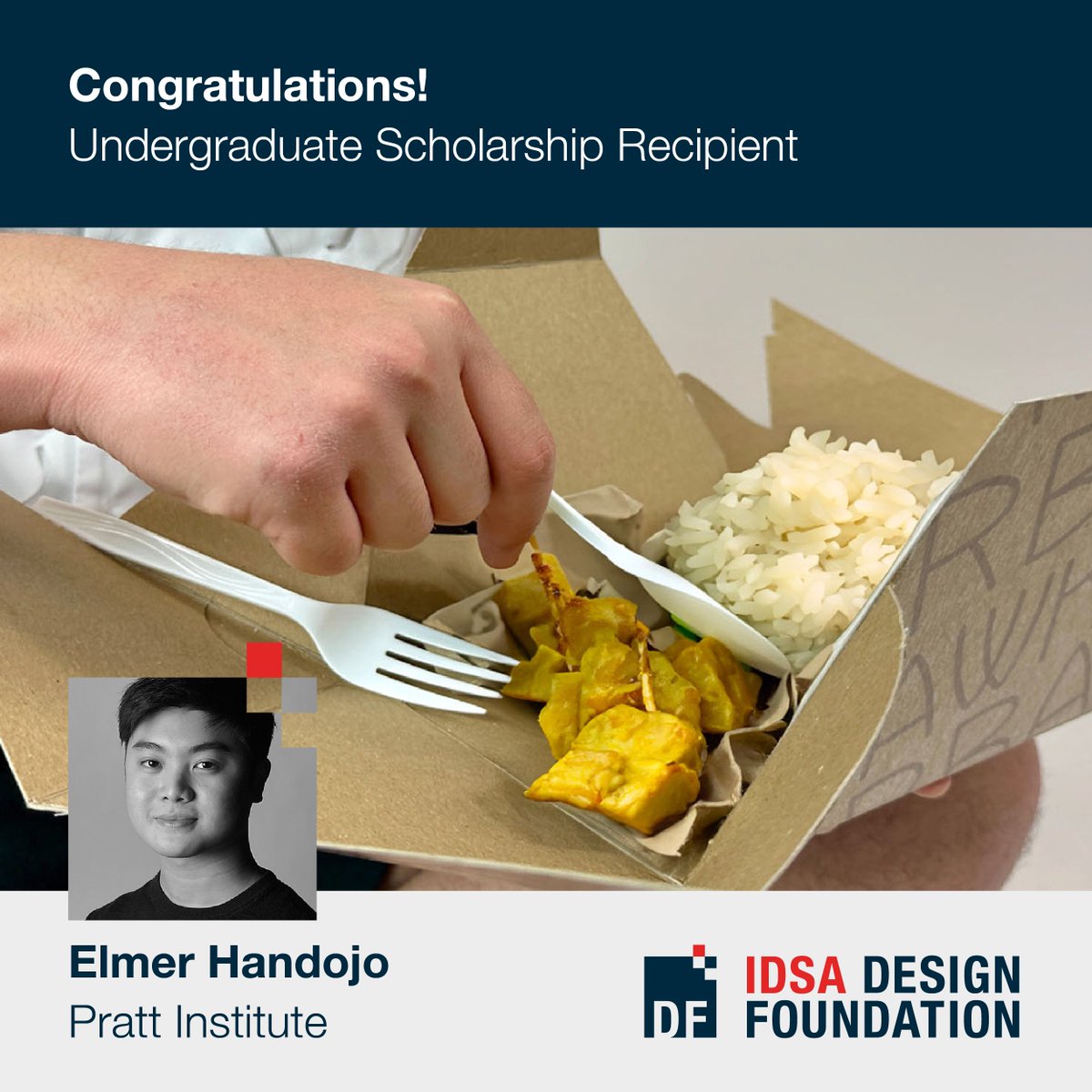 DsgnFoundation's tweet photo. 🎓 We are thrilled to announce this year's IDSA Design Foundation scholarship recipients! 

Congratulations to Elmer Handojo (undergraduate recipient) and Aadithyan Mannarmannan (graduate recipient): https://t.co/kafM1ltOXL https://t.co/eynrrrpfnZ