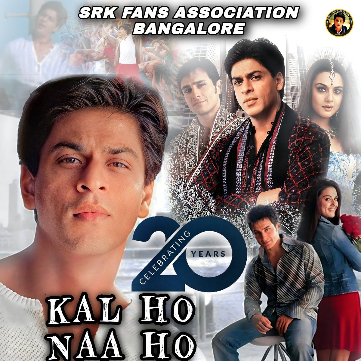 SRKRGFC's tweet photo. Two decades of emotions, melodies, and memories! Celebrating 20 years of the timeless classic,Kal Ho Naa Ho🎉🎬
#20YearsOfKalHoNaaHo
#ShahRukhKhan𓀠 https://t.co/4JCe5ZvhA3