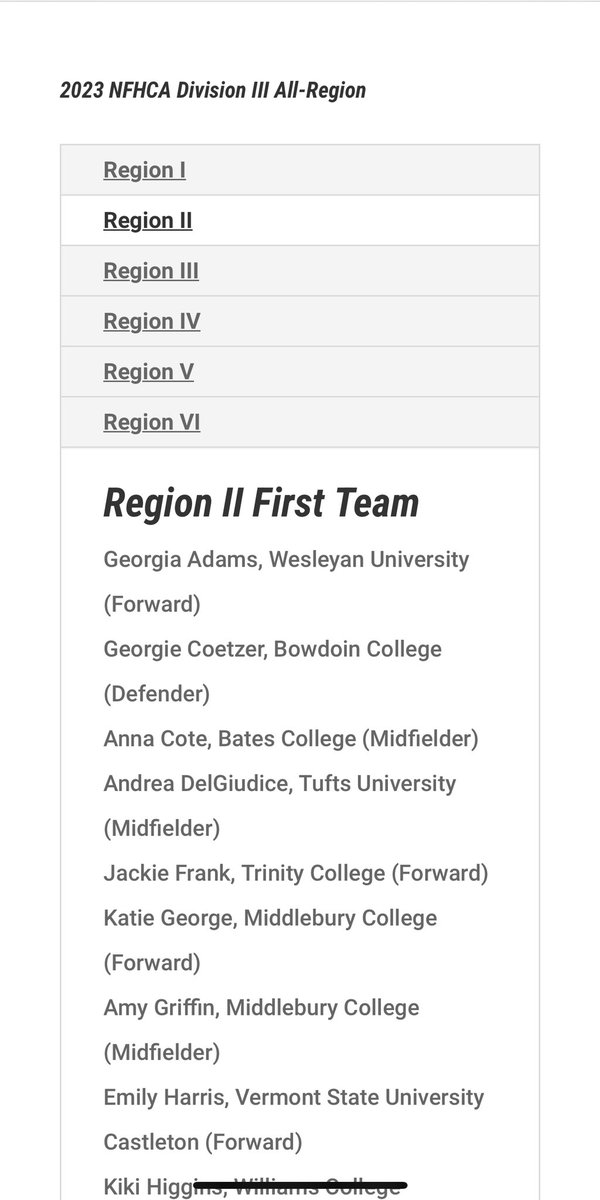 Congratulations to Georgia’22 on being named to NFHCA Region 2 First Team!! 💙🏑@AndoverAthlete