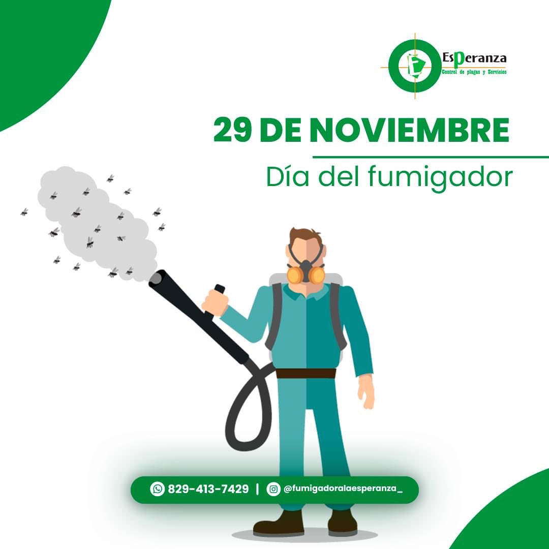 ¡Hoy es el día del fumigador!🙌🏻

Felicitamos a todos nuestros técnicos que diariamente realizan esta valiosa tarea con esmero y responsabilidad.