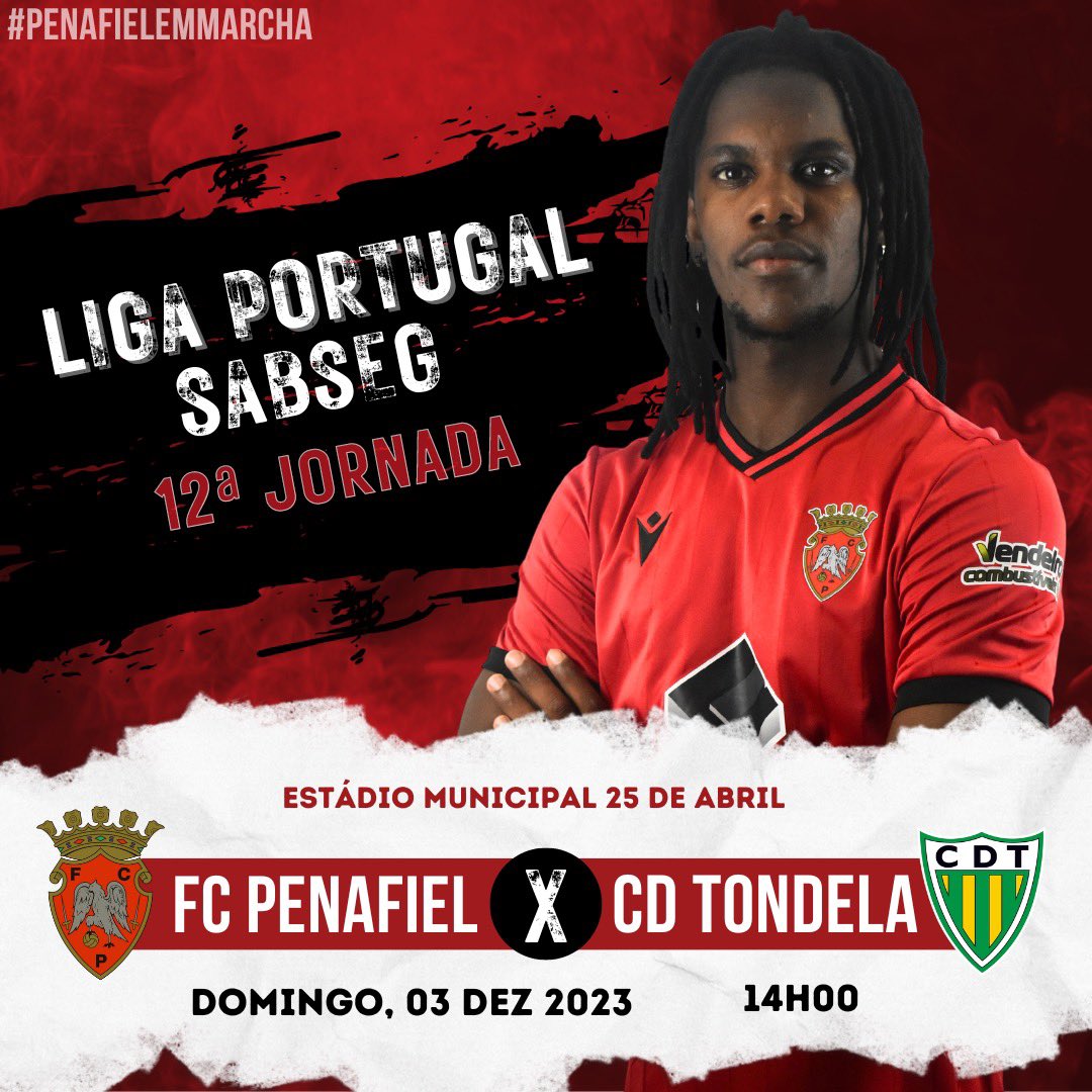 🚨𝗗𝗢𝗠𝗜𝗡𝗚𝗢 𝗝𝗢𝗚𝗔𝗠𝗢𝗦 𝗝𝗨𝗡𝗧𝗢𝗦 🚨

⚔️ <a href="/cdtondela/">CDTondela</a> 
🗓️ 03/12
⏰ 𝟭𝟰𝙃𝟬𝟬

🎟️ SÓCIOS FC PENAFIEL - ENTRADA LIVRE (PORTA 6) QUOTA DEZEMBRO PAGA 🚨

🎟️ 10€ - Bancada Central Nascente (PORTA 6) 

🎟️ 5€ - Bancada Superior Sul (PORTA 3)