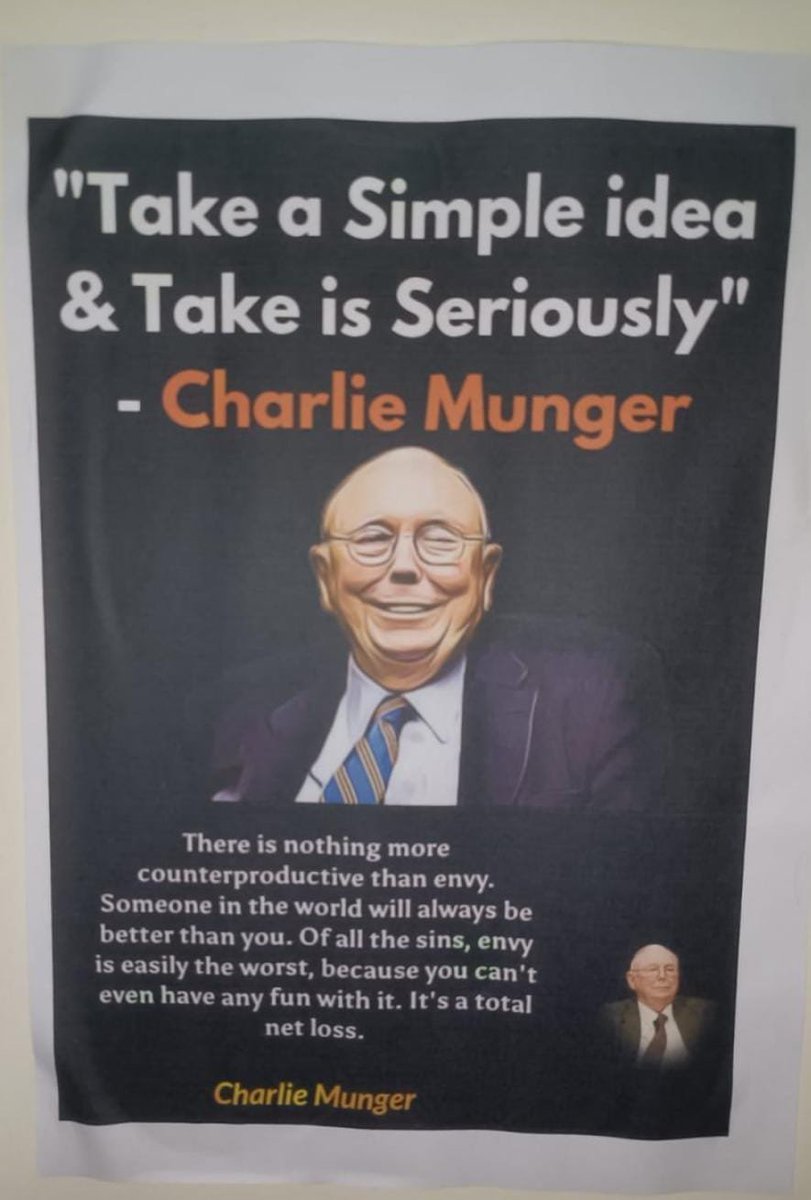 PreetiZende's tweet photo. Great man.. Great thought...
#CharlieMunger https://t.co/iJVGujWMuo