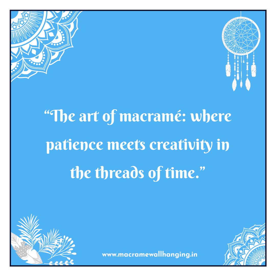 Macramehanging's tweet photo. Transform your space into a haven of boho elegance with our stunning Macrame Wall Hangings! 🌿✨ Handcrafted to perfection, each piece is a masterpiece of intricate knots and timeless charm. Explore the art of home decor at https://t.co/LCRvYm9Lez 🏡💖 #MacrameMasterpiece https://t.co/34Y53RjlIl