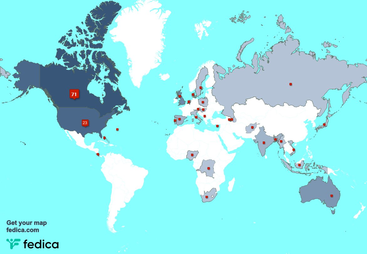 Special thank you to my 1 new followers from USA last week. fedica.com/!hopema76