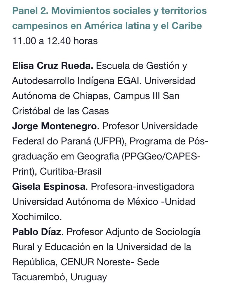 RuralGt's tweet photo. Panel 2. Movimientos sociales y territorios campesinos en América latina y el Caribe.

https://t.co/AdNSMxZU91 https://t.co/K42Z8JmIri