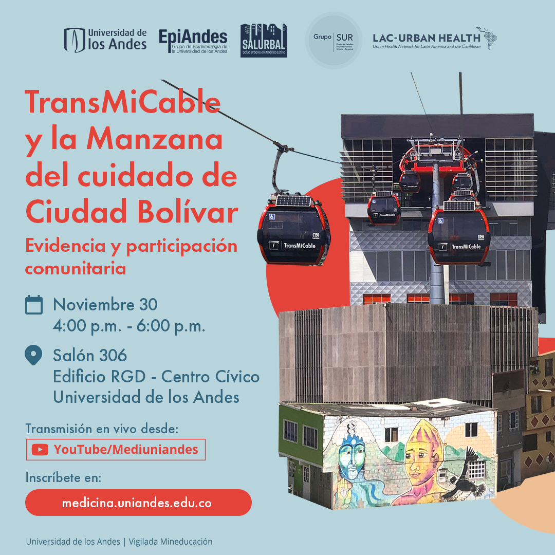 Te invitamos a conocer los resultados finales de la evaluación de este proyecto. 🚨Tenemos un nuevo espacio para este encuentro 📍Edificio RGD - Centro Cívico, Salón 306, @Uniandes ➡️ Inscríbete en bit.ly/46CjwrL @EpiAndes @GrupoSUR_UAndes @LACUrbanHealth @osarmien_