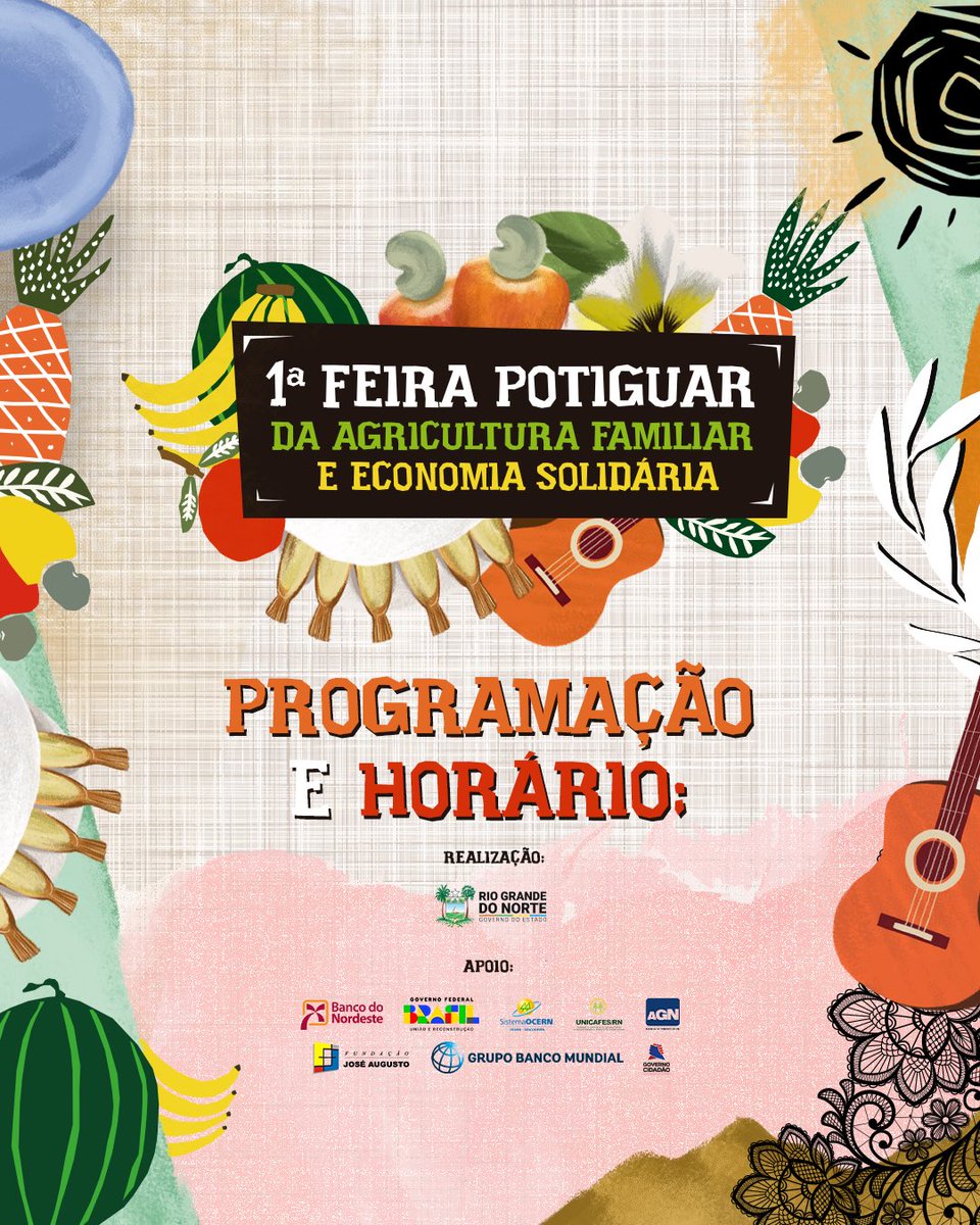 GovernodoRN's tweet photo. 🎤🎉  Venha curtir a melhor programação musical! 

As atrações serão distribuídas em dois palcos, Semente e Árvore, e vai ter muito forró, MPB, reggae e mais para você aproveitar, dançar e cantar junto.

 + https://t.co/aUJtkikysl