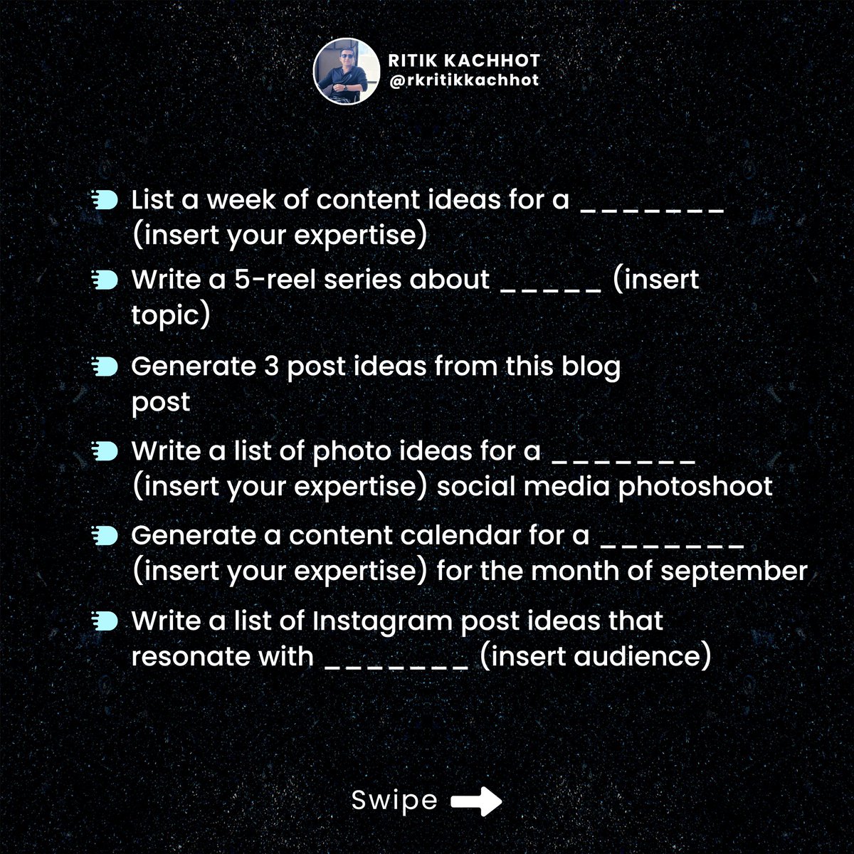 RKachhot's tweet photo. 🚀 Elevate your content game with ChatGPT! 🌐✨ Unleash the power of AI to craft compelling copy, gain intelligent insights, and create interactive carousels that keep your audience hooked. 🚀🔥 #ContentStrategy #ChatGPT #AIContentCreation https://t.co/KqWTxR655m
