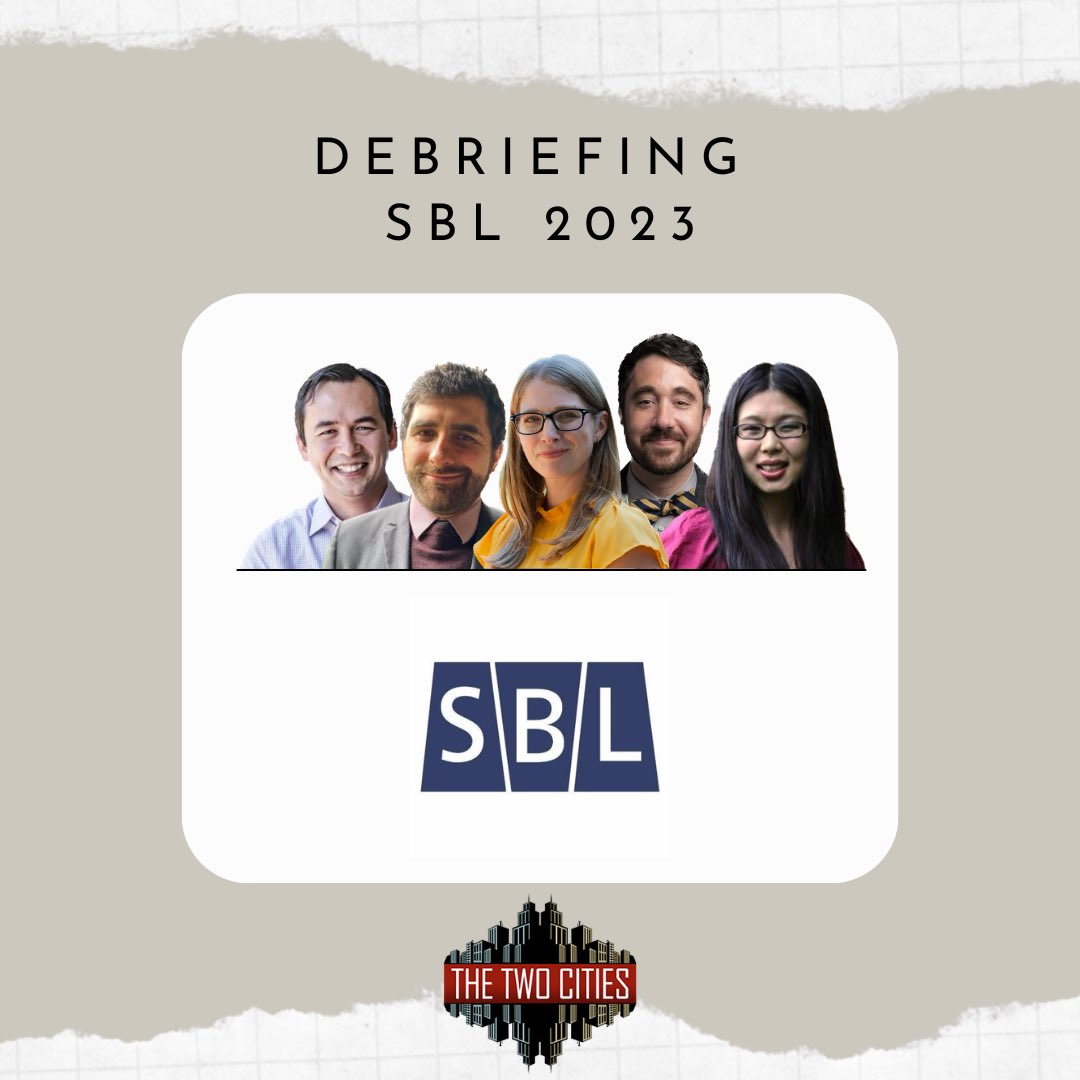 NEW EPISODE debriefing our experiences in San Antonio for the 2023 annual meeting of the Society of Biblical Literature (SBL).

Check it out!

podcasts.apple.com/us/podcast/the…