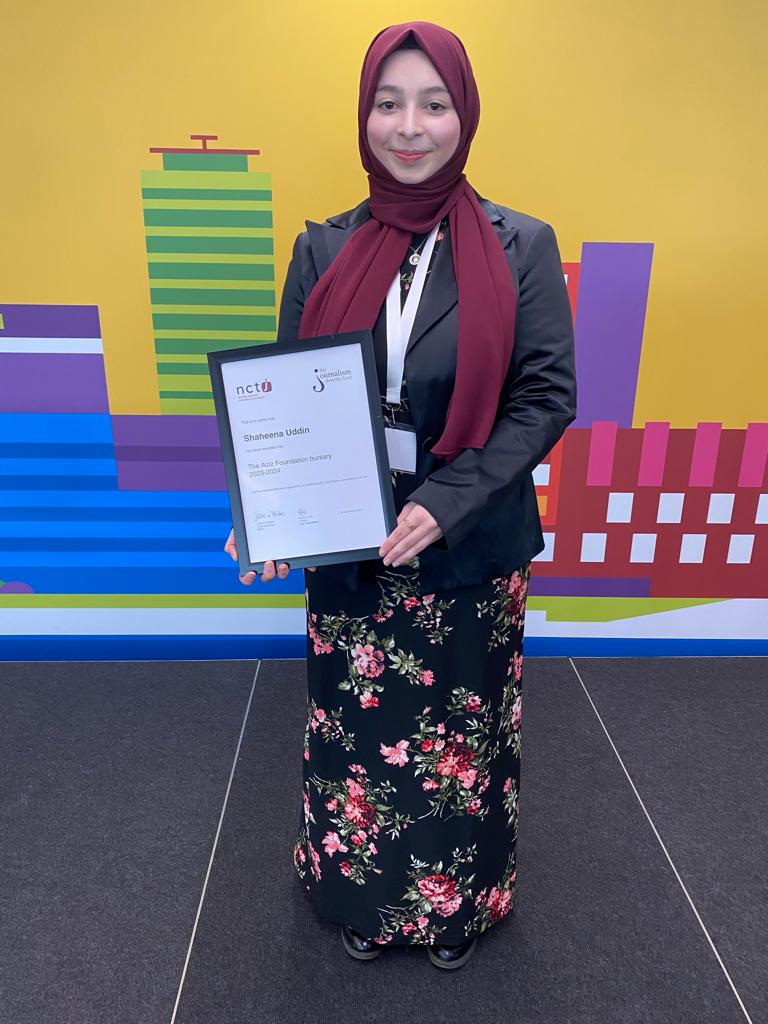 Our trainees had an insightful day at the @NCTJ_news Equality, Diversity and Inclusion Conference 2023! #EDIConference2023 Well done to @shaheenauddin for being awarded @The_JDF specialist bursary by the @AzizFndn 🙌 Keep up the amazing work everyone 🌟 #TeamNA #StartedHere