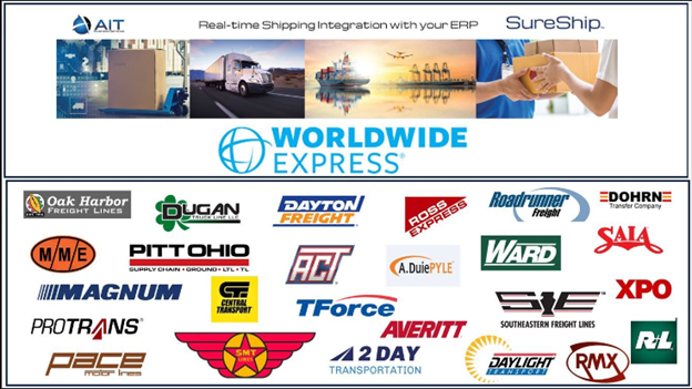 AITBusiness's tweet photo. SureShip now has an integration with Worldwide Express which allows you to find best rates and schedule freight shipments with over 75 major national LTL carriers all within the Infor CSI/Syteline application. 
#Infor #syteline #SureShip #SytelineUserNetwork #WorldwideExpress https://t.co/xtUKB9Dhrn