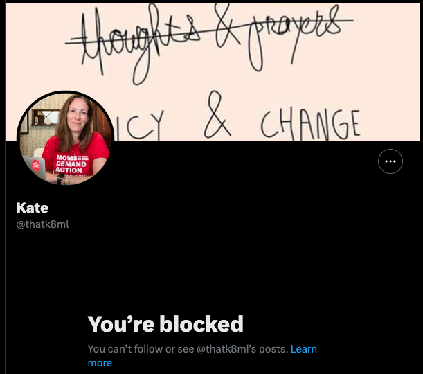 Called out for spreading misinformation, this @momsdemandaction pawn blocks. 

Block a day is a good day!