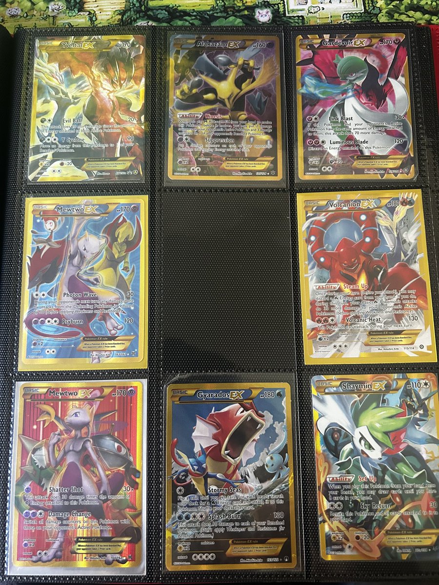 Also got the Shaymin in from tcgplayer! Finished up the XY gold border secret rares! What card should I put in the middle? Also got the Shaymin in from tcgplayer! Finished up the XY gold border secret rares! What card should I put in the middle?