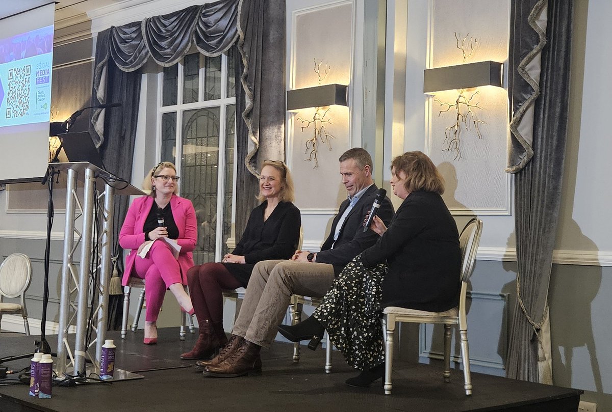 CopperSquareNI's tweet photo. Finishing the day with a panel discussion on wellness and business and the importance of looking after yourself.

What do you do that's for YOU? 

#SocialMediaFest https://t.co/S800q7oAA3