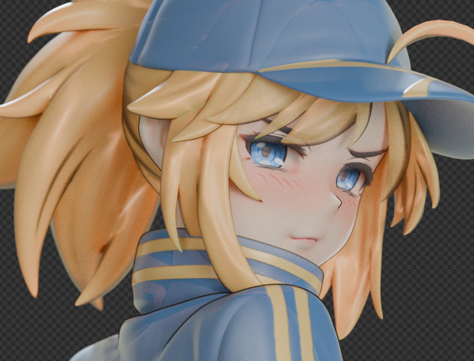 Preview of the model that I'll post tomorrow!#fgo #b3d #cycles