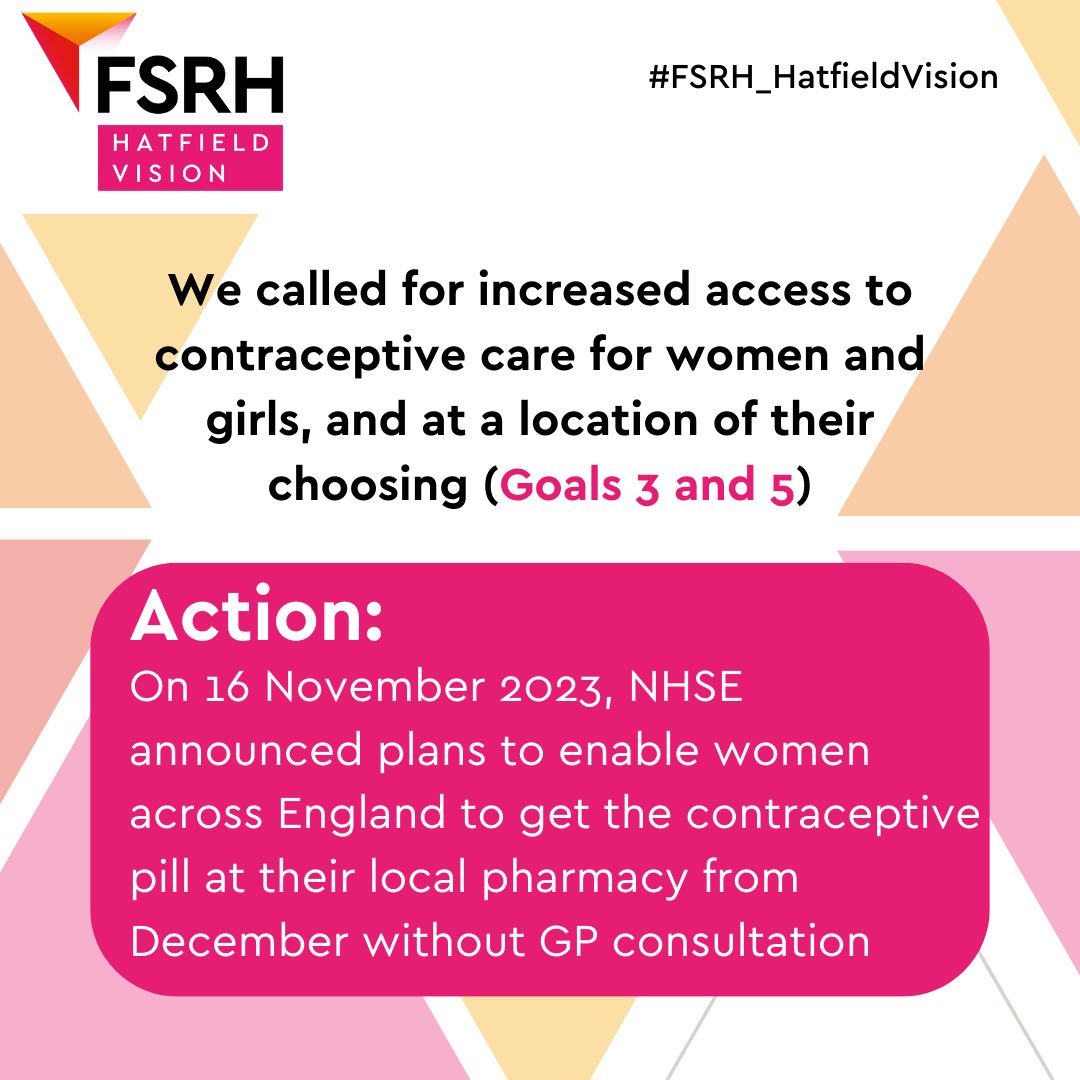 We are delighted to see the government and the NHS delivering on asks related to the #FSRH_HatfieldVision. ✨⁠
⁠
Please visit our website to read some of the statements on relevant wins: l8r.it/1iKj