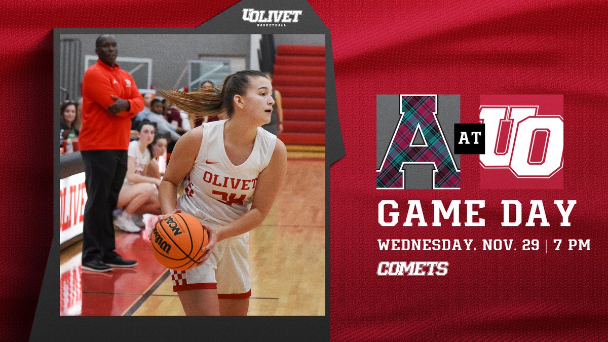 OlivetAthletics's tweet photo. GAME DAY! The @UOlivetWBB team begins @MIAA1888 play with a home game.

🆚 Alma
🕖 7 pm
📊 https://t.co/jyoQrTEokP
💻 https://t.co/ZpTlXWWtjB
🎟 https://t.co/Uz0Vkeo31O

#GoCOMETS #d3hoops https://t.co/8aKZz2JGpD