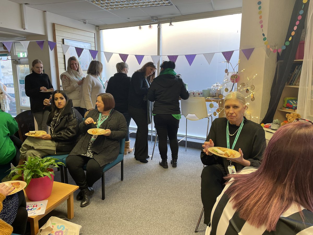 Great collaboration today with <a href="/LancashireWomen/">Lancashire Women | Charity</a> <a href="/LancashireCC/">Lancashire County Council</a> <a href="/ynotaspire/">Ynot Aspire</a>  discussing co delivery in #familyhubs with some nibbles in our Accrington hub - supporting families