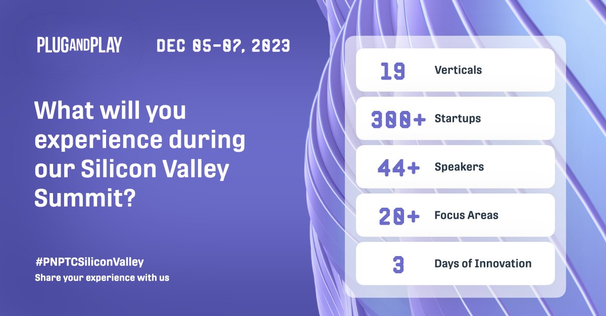 PlugandPlayTC's tweet image. One week left until our Silicon Valley Summit! Stay ahead of the game, embrace innovation, and let them transform your business strategies. More information here: pnptc.in/3R8lLhQ 🚀

Remember to use our hashtag #PNPTCSiliconValley to share your favorite moment!