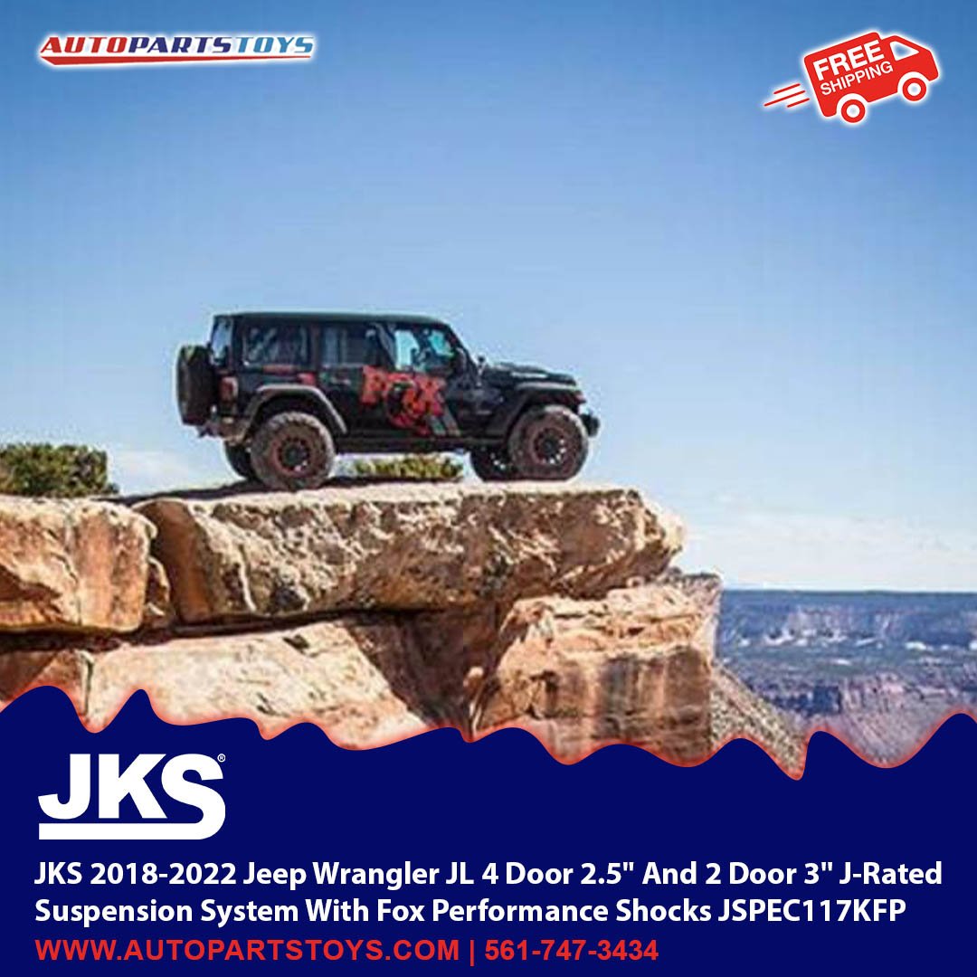 autopartstoys's tweet photo. Elevate your Jeep Wrangler JL with the JKS 2.5"-3" J-Rated Suspension System and experience unmatched off-road capability and on-road comfort.
#jeep #wrangler #jspec #offroad #suspension #foxshocks #jkmfg #lifted #adventure https://t.co/7pTkzFi6EE
