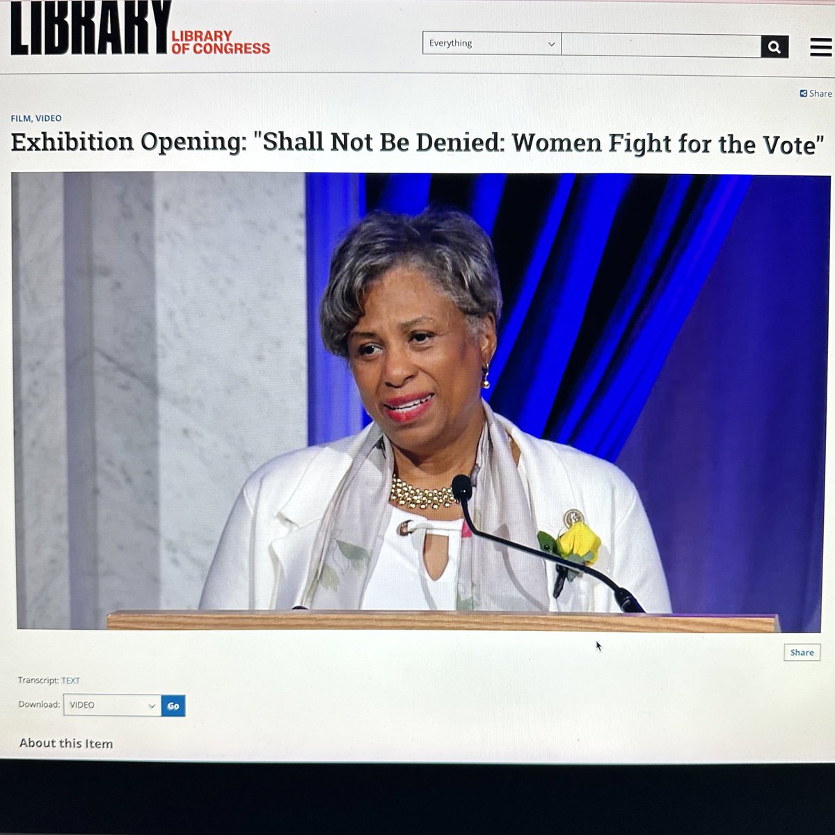 I watched the Library of Congress new exhibition opening and I recommend everyone to watch! The film strongly motivates and urges its audience to continue the fight of equality and increases admiration for the women who dedicated themselves to the cause!#HUTravelSoBlack