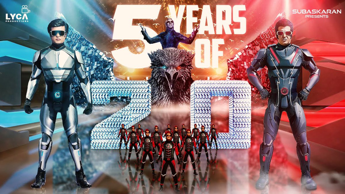 GoldwinSharon's tweet photo. 5 Years Of Blockbuster #2Point0 |#2Point0EpicBlockbuster
#Rajinikanth |#AmyJackson |#AkshayKumar
#AishwaryaRaiBachchan |#ARRahman |#Shankar
#5Yearsof2Point0 |
|#SuperstarRajinikanth
#5yearsofIndustryhit2point0 https://t.co/GKHsF9yVaj