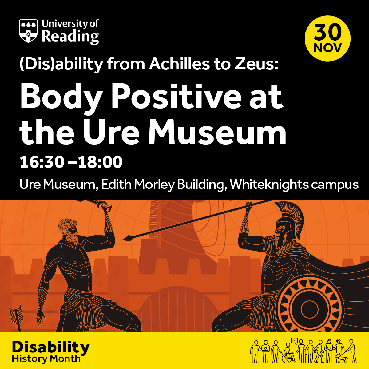 We have a great event for #DisabilityHistoryMonth tomorrow: an exploration of body positivity in the ancient world with members of our volunteer research team from @ReadingMencap 

Our pots and our team have a story to tell, come along and hear their voices! 

#DisabilityHistory
