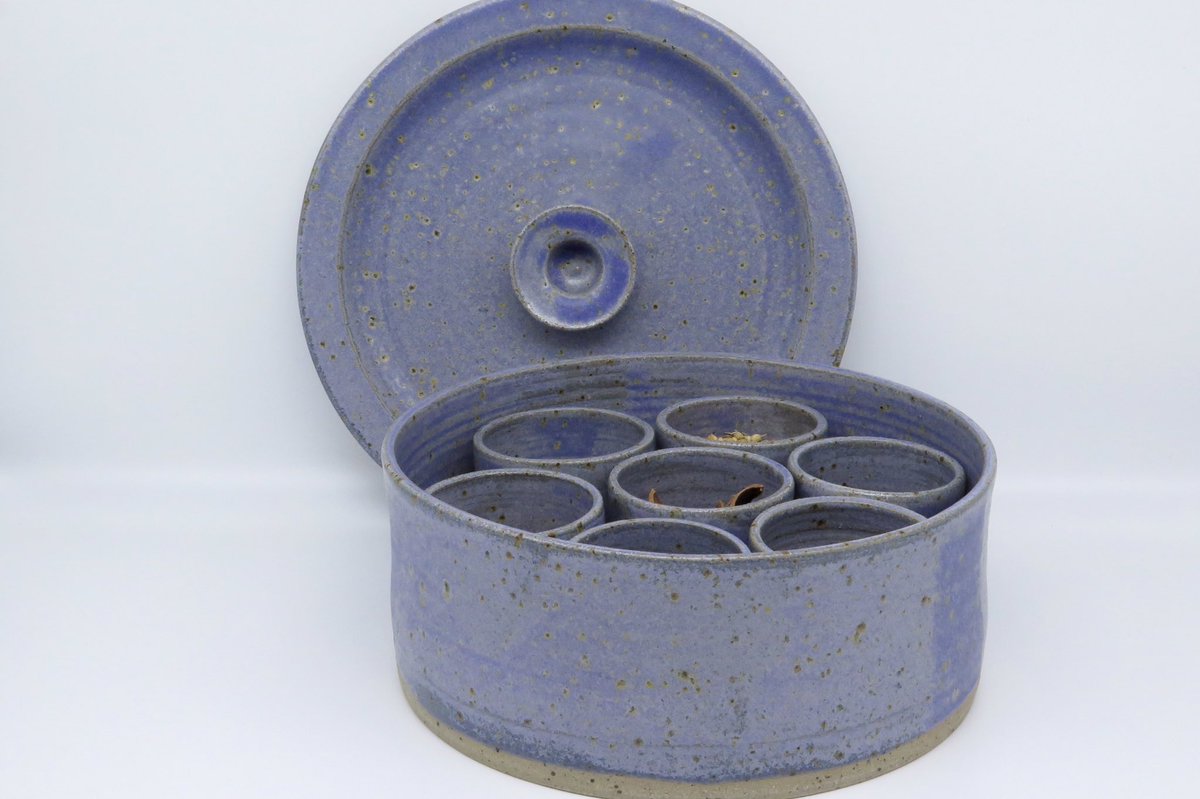 purple_pots's tweet image. Another #Masala #Dabba added to the website, also available in our #Walthamstow #homeshop, dm to book your visit.#masaladabba #spicebox #curry #indiancuisine #spices #asiancuisine #homeshop #christmasshopping #lovemyjob #ceramics #madeinlondon #buyhandmade #stoneware #wheelthrown