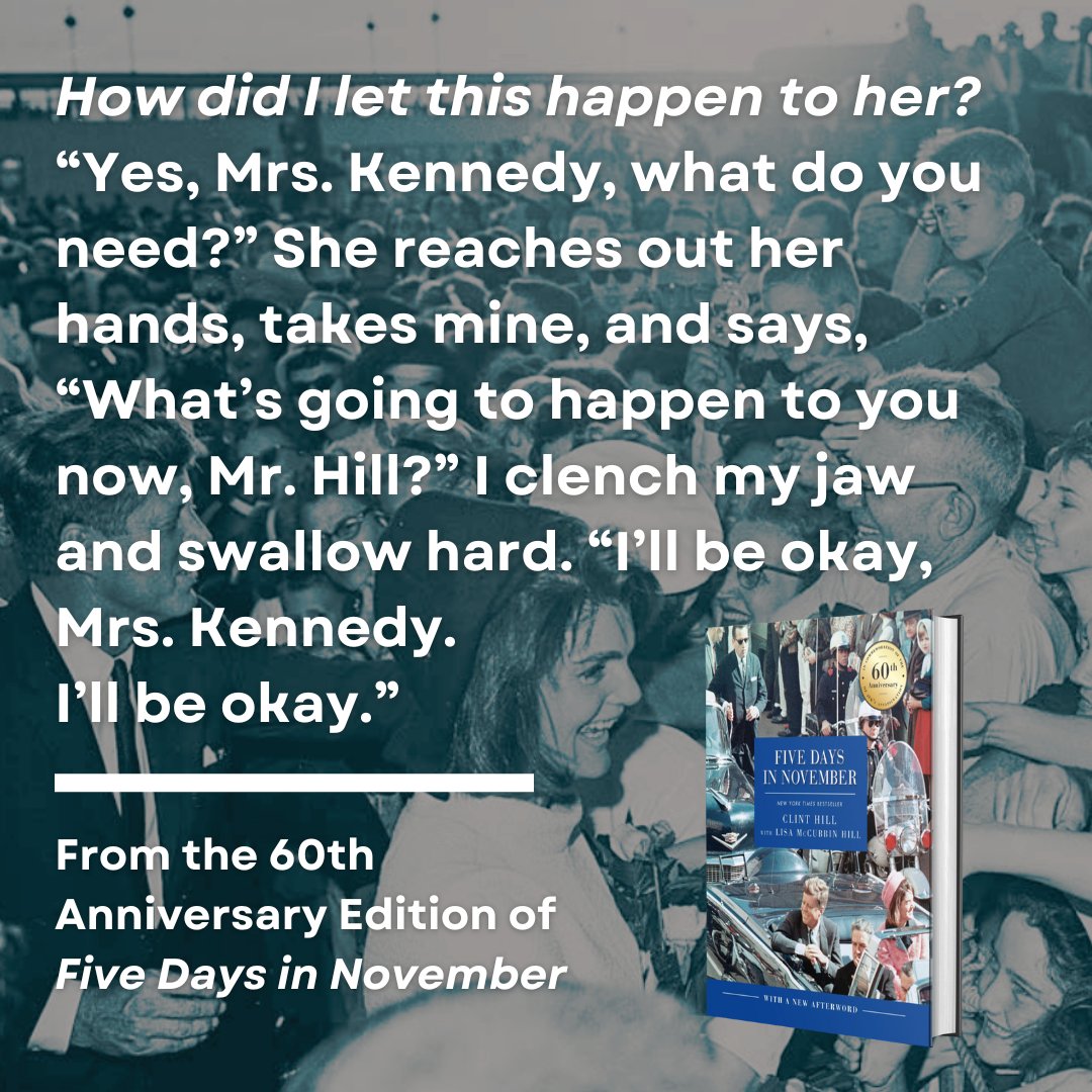 The 60th anniversary edition of FIVE DAYS IN NOVEMBER with new material is back in stock at Amazon. This beautiful hardcover and MY TRAVELS WITH MRS. KENNEDY are great gifts for the history lover on your gift list. #NeverForgetJFK FIVE DAYS IN NOVEMBER: bit.ly/46HiETD MY