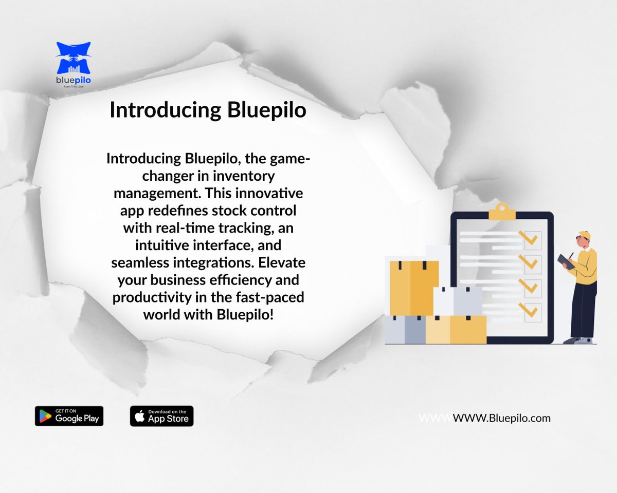 Your inventory superhero! 🚀 Simplify stock control and elevate your organization game. Ready for seamless efficiency? #BluepiloDebut #InventoryMagic #StreamlinedSuccess #TechGameChanger'