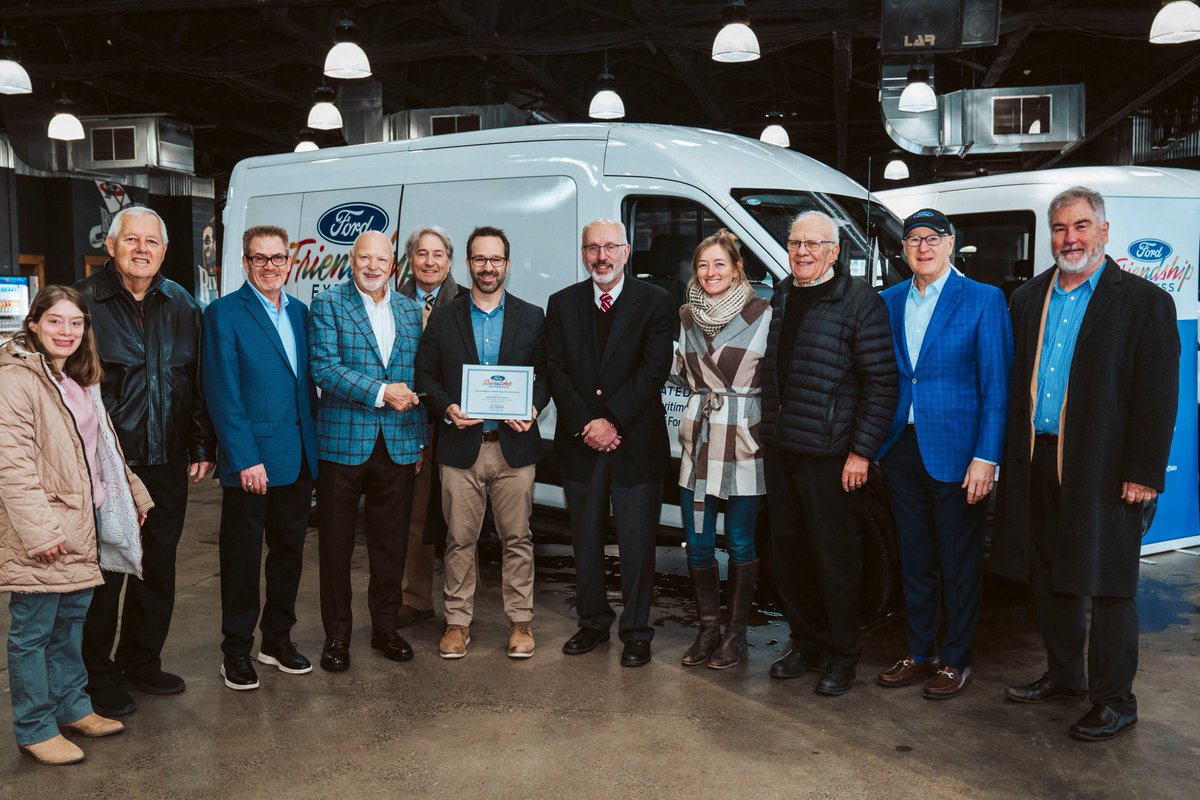 WestHerr's tweet photo. It was an honor to take part in the #FordFriendshipExpress program's 27th annual donation, which saw @SABAH_Inc, #NativityMiguel Middle School #Bufffalo & the @BuffaloMaritime Center each drive off in an all-new 2023 #Ford Transit van! ๐ ๐
The #WNYFordDealers have donated more than 100 new vehicles to deserving nonprofits through the program since 1996! ๐
โSince we began the Ford Friendship Express program 27 years ago, it has been one of our top prioritiesโto give deserving organizations reliable transportation, so that they can continue to succeed and provide meaningful services to those in need,โ said Scott Bieler, #WestHerr President/CEO & Chairman of the Ford Friendship Express Selection Committee. โWe have an inspiring group of organizations and people with us this year โ all serving our youth and our next generation of leaders.โ
Read more: https://t.co/Sry3LKdRLj