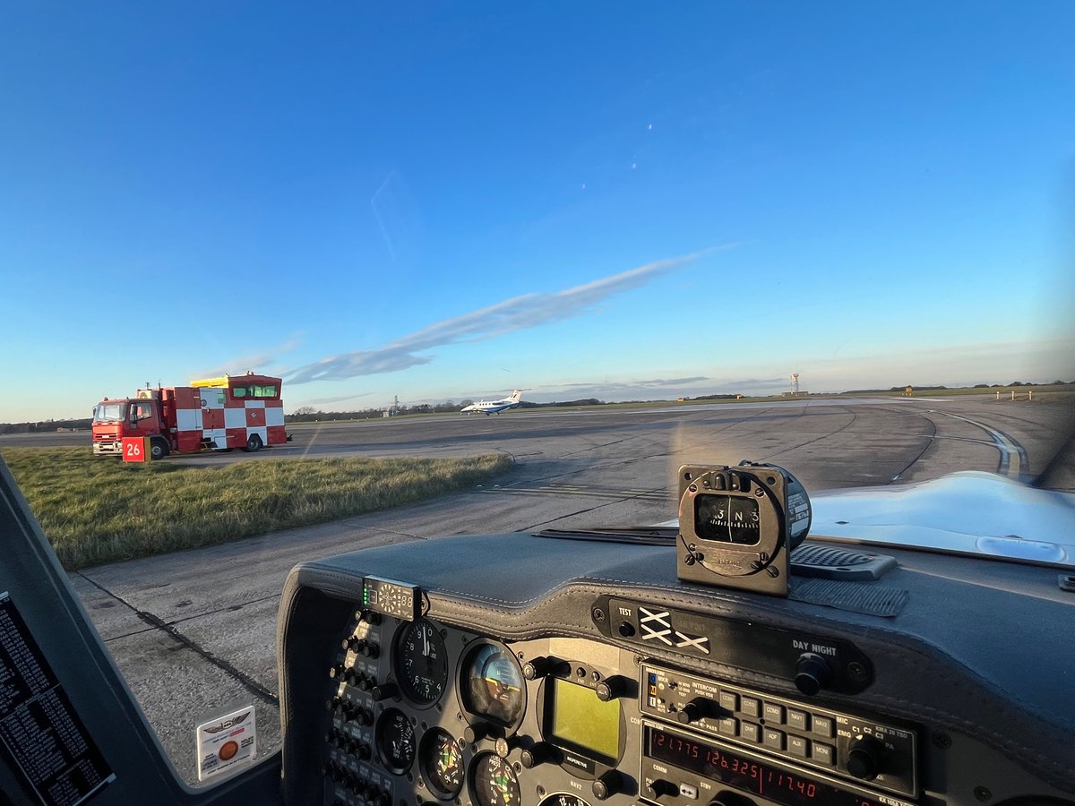 Waiting for take off! A crisp, clear, cold day at RAF Cranwell for flying four first fliers from the CCF at St George’s Academy Sleaford. A pleasure to meet you all and the dedicated staff supporting these opportunities. #NextGenRAF