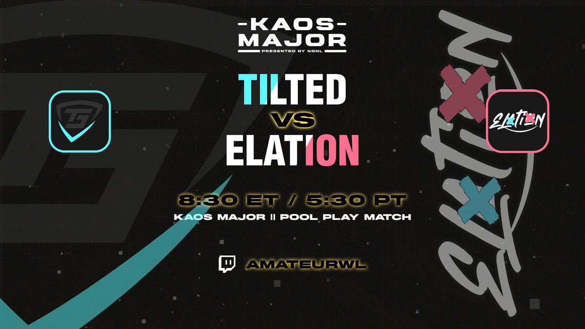 challmegg's tweet photo. 🚨 @OfficialOrgKAOS league update 🚨

@ElationEsports take the series over @TiltedGamingOrg and improve to 2-2 

@rally_esports take the series over @DommerzCOD and improve to 3-0 

Big shoutout to @Kamaka_18 and @Qolorblind for casting last night matches. 

#ChallengeTheOrder https://t.co/KrgNO23AAQ