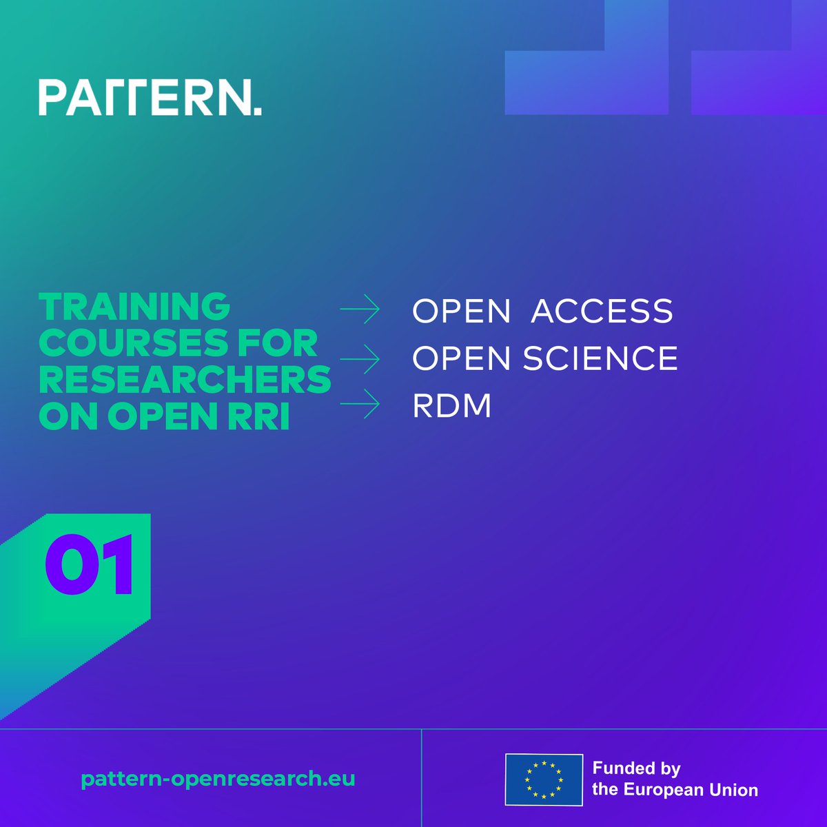 PatternEU's tweet photo. Great news!
π #PATTERN will be launching training courses for researchers worldwide. π
π¬ From Open Access to Management & Leadership, we're shaping the future of responsible #research.
Stay tuned and join us at the forefront of #OpenRRI.
@CORDIS_EU @REA_research https://t.co/L68s1odVbk