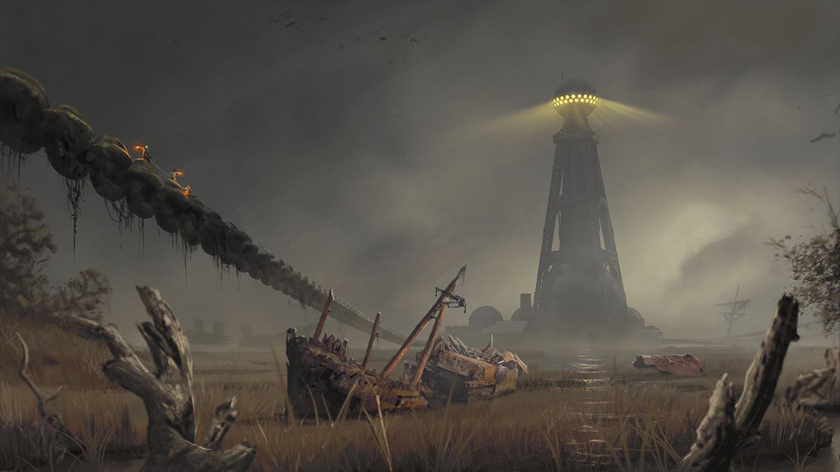 Syllokinetic engines promised an automated future in which individuals didn’t have to mine, quarry or farm. But the syllokinetics that remain are malfunctioning, or have reprogrammed their own purpose, or the metal of their mechanisms has been corroded by Ruin.

#OurBrilliantRuin